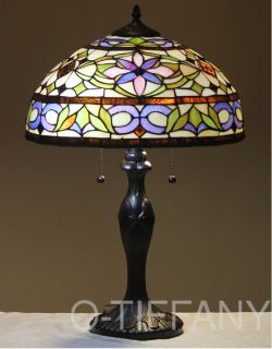 Tiffany Style Stained Glass Table Lamp Adagio