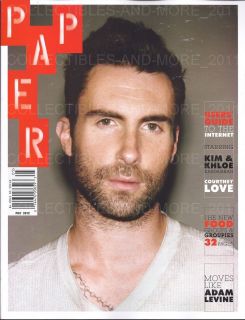 Adam Levine Maroon 5 Kim Khloe Kardashian Paper Magazine May 2012 