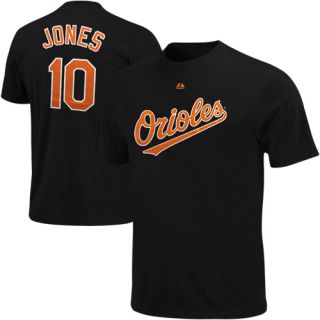 Majestic Adam Jones Baltimore Orioles Player T Shirt   Black