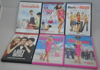   of 6 Various Comedy Romantic Comedy DVD Movies Adult Owned Home