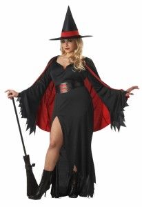   new sexy 4pc scarlet witch red black halloween costume plus size 2xl