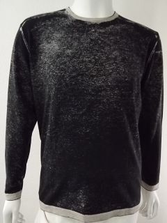   Mens Sweater Crew Neck 100 Cotton Black Agave Denim Company M