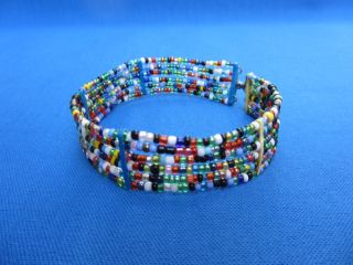 Maasai Beaded Cuff Bracelet African Jewelry Kenya N