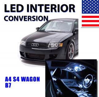 AGT Xenon White Interior LED Package Kit for Audi A4 2005 2008 B7 Only 