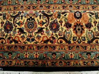 Blue Isfahan All Flower Hand Knotted Fine Carpet 10x14