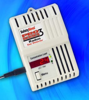 Safety Siren Pro 3 Radon Gas Detector Monitor Tester
