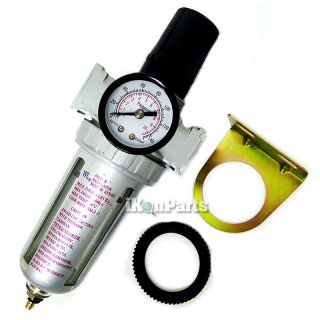    Filter With Regulator Gauge Water Trap New Protects Air Tools Pro