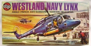 Vintage 1 72 Airfix Westland Navy Lynx Anglo French A s w Helicopter 