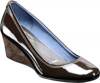 Rockport Eselda Women Shoes Patent Brown Leather 9W NWB Beautiful 