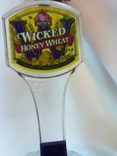 J20 Petes Wicked Ale Beer Tap Handle Honey Wheat Brewery Handles 1 