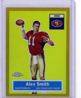 Alex Smith 05 Topps Chrome 50th Anniversary Gold Refractor Rookie SP 