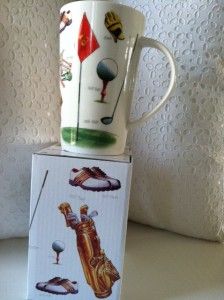 Golf Golfers Kent Pottery Coffee Latte Mug