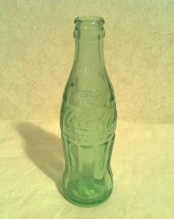   Coca Cola 6 1 2 oz Green Bottle Bottled in Aliceville Ala