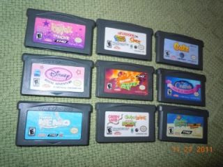 Lot (9) Game Boy Advance or Nintendo DS Games Disney, Nickelodeon 