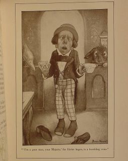 1902 Alice in Wonderland Alices Adventures Lewis Carroll Antique Art 