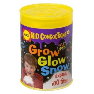 grow glow snow kid easy just add water and it expands 10o times it 