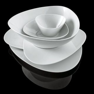 Alessi Colombina Collection Plates One Dinner and One Salad Plate 
