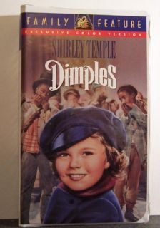 Dimples VHS OOP Shirley Temple Frank Morgan 1936 086162857034