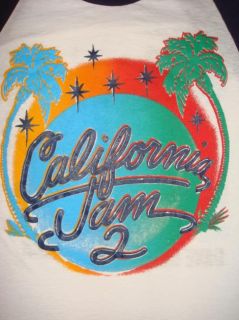 Original Vintage California Jam 2 Shirt Jersey 1978