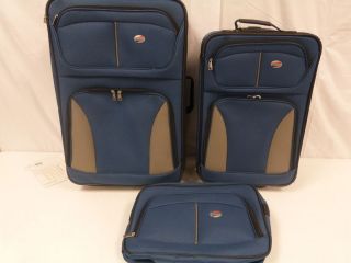 American Tourister 3PC Luggage Set Blue EB1 XX 548 