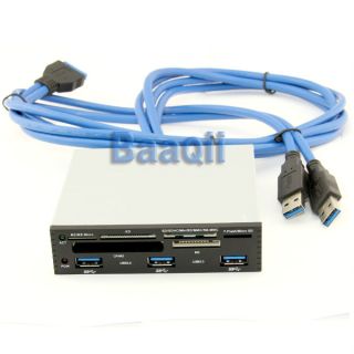   to 3 5 USB 3 0 Front Panel Internal All in 1 Cards Reader Hub