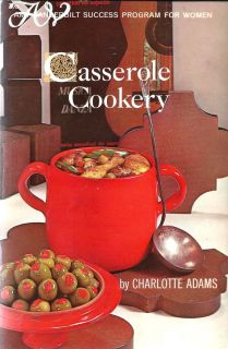 CASSEROLE COOKERY Cookbook by Amy Vanderbilt Success for Women Winter 