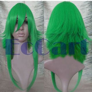 Cosplay Wig Vocaloid Gumi Megpoid Grass Green Flip Out