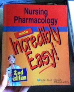 Nursing Pharmacology Made Incredibly Easy 2008 Paperback Revised