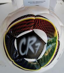 Cristiano Ronaldo Signed Adidas FIFA World Cup Ball Soccer Real Madrid 