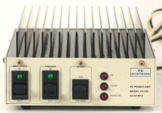 TE Systems 50 54 Mhz Model 0510G 6 Meter 12V Ham Amplifier w gas FET 