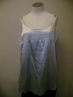 Eileen Fisher Silver Silk Scoopneck Cami Tunic $198