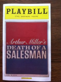   of a Salesman playbill Broadway Philip Seymour Hoffman Andrew Garfield