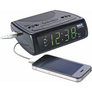   Alarm Digital Clock Am FM Radio with USB Port Battery Back Up