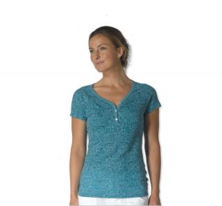 PRANA Ally Top Womens Turquoise Small New