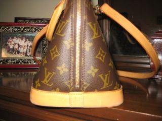 Louis Vuitton Alma Bag w Strap and Professional Cleaner
