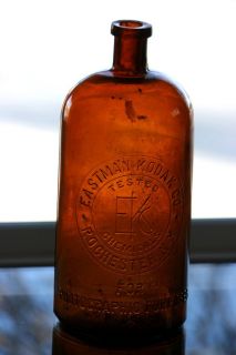   Eastman Kodak Tested Chemicals For Photographic Purposes Bottle Amber