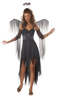 Wicked Angel Dark Evil Fallen Wings Teen Costume