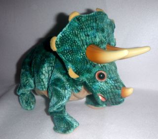 2008 Triceratops Dinosaur Toy Animated Playskool Hasbro Kota & Pals 