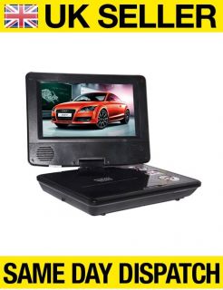   Portable Swivel 7 DVD Player DIVX with Analogue TV SD USB Slot