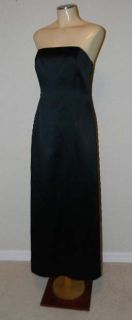 Ann Taylor Petite Strapless Black Formal Evening Dress Petite 8 8P 