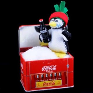 Annalee ICE COLD PENGUIN WITH COCA COLA BOTTLE ANNA LEE MOBILITEE