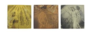 this set of angelic canvases is a beautiful display for the holidays