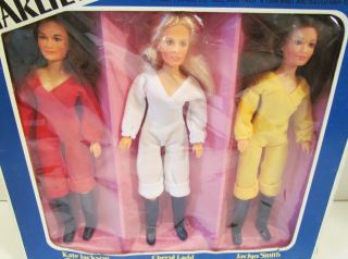 Hasbro 1977 Charlies Angels 9 Action Figure Doll Dolls RARE Gift Set 