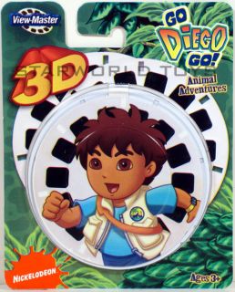 View Master Go Diego Go Animal Adventures x3 Reels 3D Nick Jr 