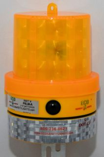   Barricade Light 8 LEDs Warning Safety Light 1000 Hours NIGHT ONLY