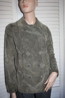 for all mankind green womens jacket pea coat s small