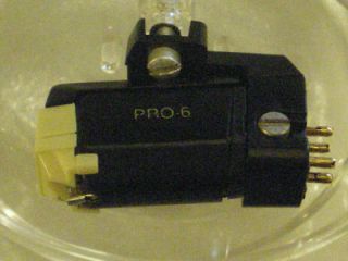 SHURE PRO 6 P MOUNT CARTRIDGE WITH ADAPTER AND NEW AFTER MARKET STYLUS
