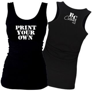 PRINT YOUR OWN   BOOTCAMP GYM FITNESS   PRINTED SINGLET to size 20