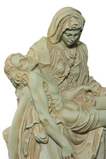 Religious Jesus Mary Statue Pieta Michelangelo Stone Art Figure
