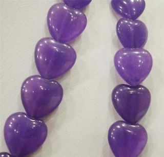 10x10mm amethyst flat heart shaped beads 15 aaa from china
